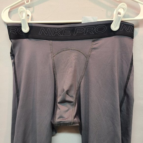 Nike Pro Tight Performance Legging Grey DriFit Mens Medium - Picture 2 of 9